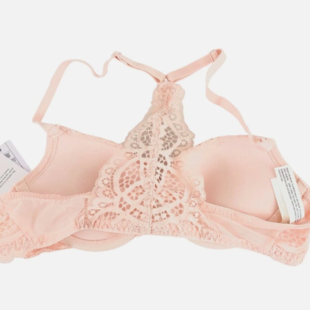 Auden Lace Lightly Lined Racerback Bra Pink/ W9E30Z  34D - Picture 5 of 5